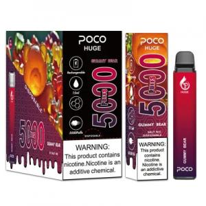 China Baking Paint POCO 5000 Puffs Ecig Vape Pen Mods Nicotine 5% on sale