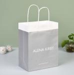 120gsm Recycled Durable White Paper Bags With Twisted Handles