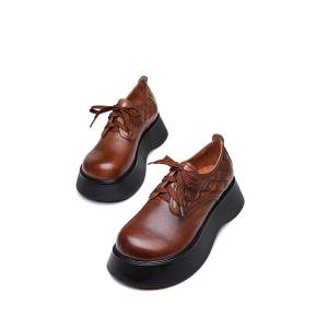 Wholesale S117 Huizu beautiful women shoes autumn 2020 new front style lace women's shoes autumn fashion British style women's from china suppliers