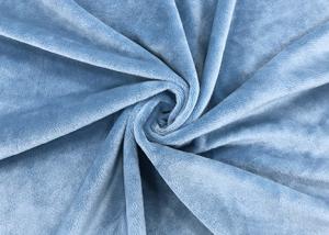 Wholesale 210GSM Soft Plush Toy Fabric 100% Polyester Warp Knitted Blue Color from china suppliers