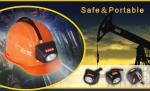 High Power Helmet Industrial Lighting Fixture , Coal Miners Headlamp Max 7000