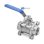 Stainless Steel 304/316 3 Piece Type Screw Thread Ball Valve NPT BSPT G for