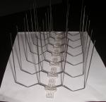 Stainless Steel Bird Deterrent Spikes anti roosting Stamping Bending Process