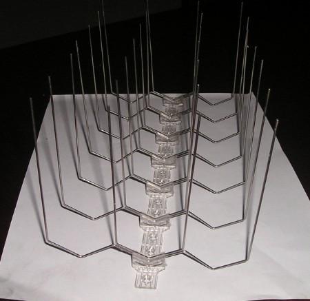 Stainless Steel Bird Deterrent Spikes anti roosting Stamping Bending Process