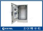 Air Conditioner Floor Mounted Enclosure 20U Galvanized Steel With Cooling