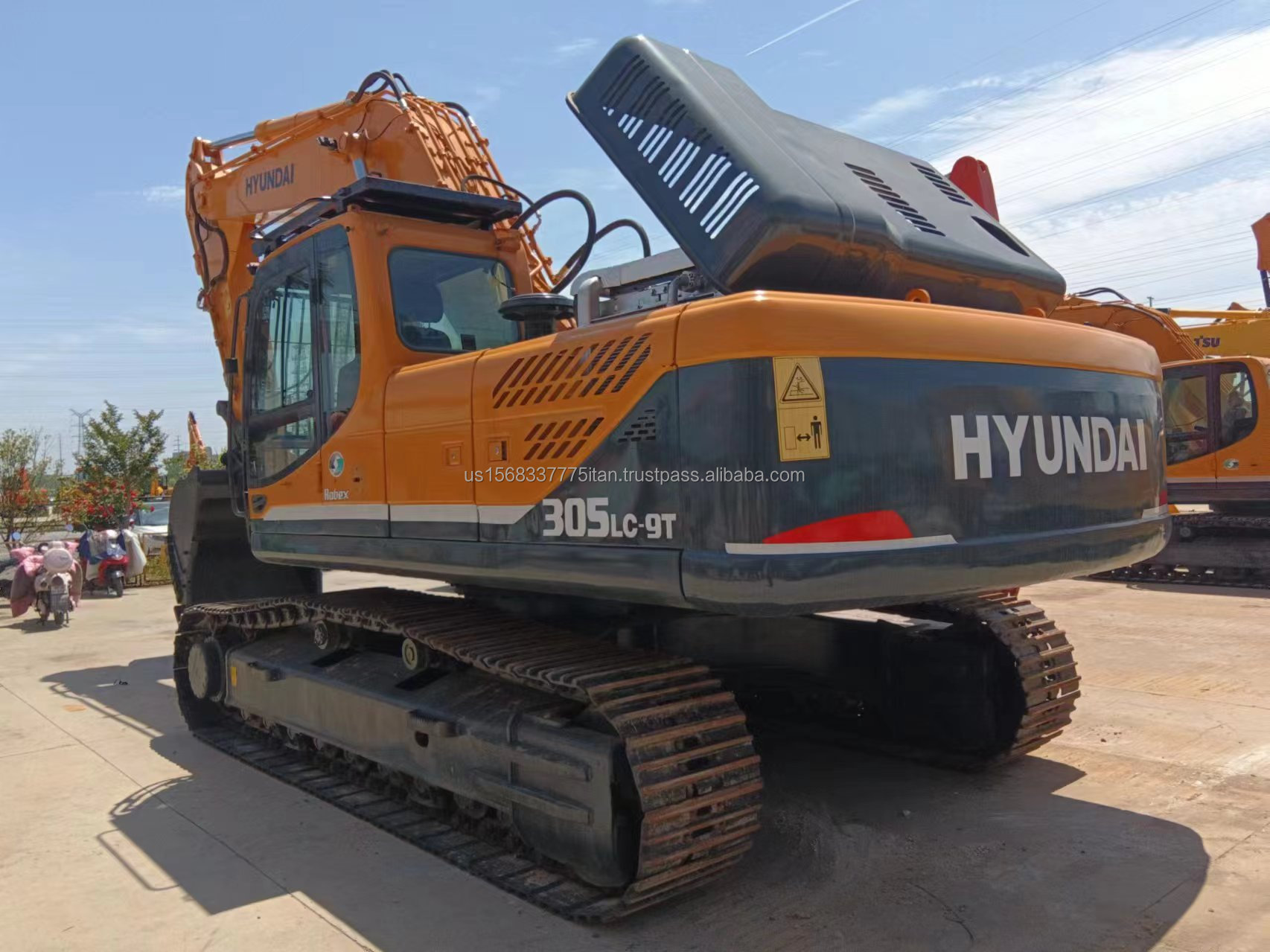 Used Hyundai 220 220LC-9S Excavator with 1.5M³ Bucket Capacity Original Hydraulic Pump