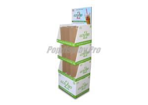 Wholesale Water Cup Shaped Cardboard Retail Floor Display Stands With 3 Stackable PDQ from china suppliers