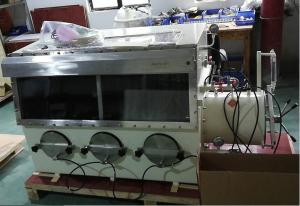 Wholesale Inert Gas Vacuum Glove Box With 3 Glove Ports And PMMA Window MTSTX3 from china suppliers