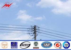 Wholesale 3 Meters Cross Arm 800 dan Steel Utility Pole , Electric Power Poles Waterproof from china suppliers