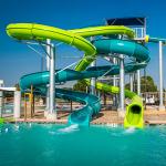 Fiberglass Water Slides Park Games Spiral Slides Water Park Equipment