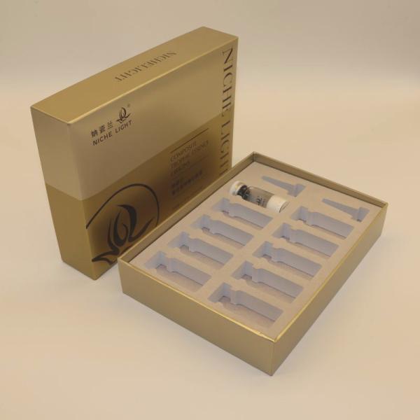 Custom Skincare Packaging Boxes With EVA and Flocking Insert C1S 1200g CCNB Material