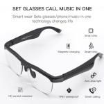 Hot Sale New sun glasses J1 Gray+Black Smart Music Glasses Water proof Dustproof