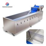 Watercress Bubble Generating Vegetable Fruit Cleaning Machine , Apricot
