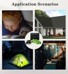 30W White Solar Panels Lights IP65 With Battery And Inverter For Outdoor