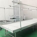Hot Selling Hydroponic Abs Trays Ebb And Flood Greenhouse Rolling Benches Grow