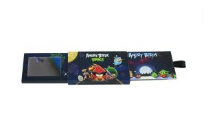 China Video In Folder Slide Lcd Business Cards , 2.4 Inch Lcd Video Brochure Card 128M Memory on sale