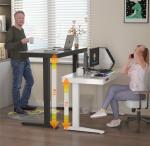 72 Inch Wooden Computer Coffee Table with Electric Height Adjustment Recording