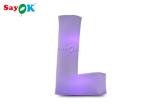 ROHS Inflatable Love Letters With 17 - Color Changed By Touch Screen Remote