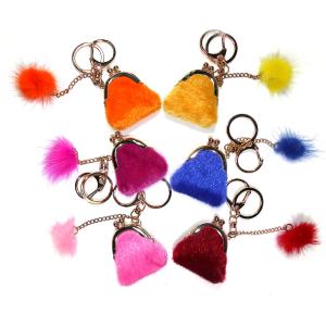 Wholesale GIFTS FUNNY DESIGN MINI GLITTER LEATHER COIN BAG WITH KEYCHAIN AND DIFFERENT STYLES OF LEATHER from china suppliers
