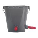 Green / Gray 8000ml Plastic Calf Feeding Bucket With Scale And Reinforced Rim