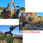 0.6 Cbm Sorting Grab , Demolition Grapple For Excavator 18 Ton