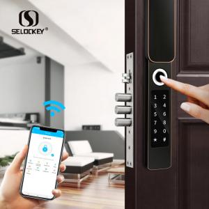 Wholesale Automatic Double Sided Aluminum Art Door Waterproof Smart Locks from china suppliers