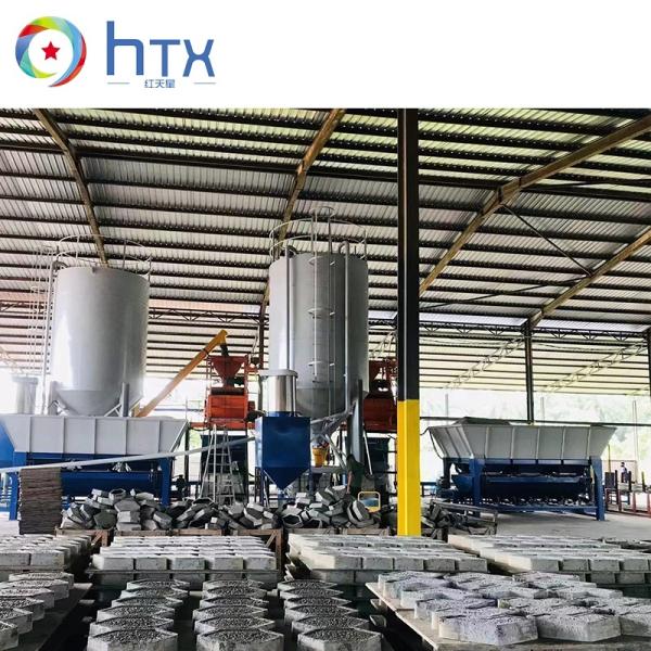 Automatic Veneer Stone Production Line Blue 7000*1000*1800mm Floor Tile Making