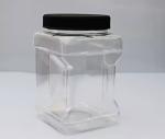 850ml - 5000ml Pet Square Plastic Grip Jar Wide Mouth For PP Screw Lid