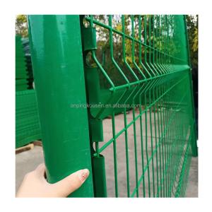 Wholesale Green PVC Coated 3D V Triangle Bending Curved Welded Wire Mesh Fence Panel for Garden from china suppliers