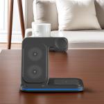 Portable 15W 3 In 1 Fast Charging Desktop Foldable Mobile Phone Universal QI