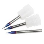 Solid Carbide 2 Flutes 0.5 Mm Micro Diameter Square End Mill HRC65 2flute