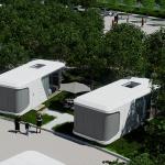 Luxury 2 3 Bedroom And Living Room Modern Prefab Smart Tiny Space Capsule Mobile