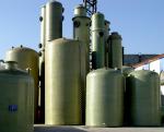 Vertical Underground Frp Chemical Storage Tanks High Strength 2500mm*8400mm