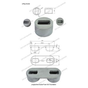 Wholesale Shipping Container Parts Lifting Socket Longitudinal Double Flush from china suppliers