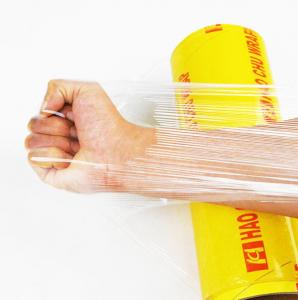 China Soft PVC Food Plastic Wrap Roll Cling Film Moisture Proof 250mm - 600mm WIdth on sale