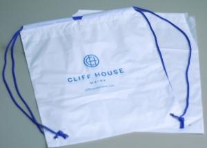 Wholesale Biodegradable drawstring laundry poly bag with printing,Logo Printed Poly Drawstring Hotel/Travel Laundry Plastic bag from china suppliers