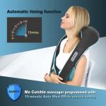 Multicolor 4D Roller Shiatsu Neck Shoulder Massager ABS And PU Material