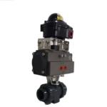 Plastic Electric Water Ball Valve With Motorized Actuator For Irrigation System