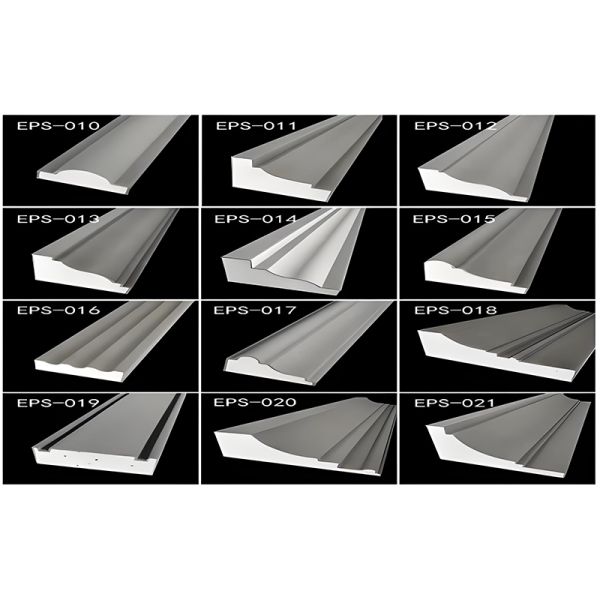 Easy To Install Stucco Door Trim EPS Decoration Lightweight Polystyrene Foam Mouldings Fireproof