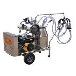 Hand Operated Electric Mobile Milking Unit With Rotary Vane Vacuum Pump