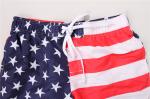 Men's Drawstring Print Board Shorts Printed Beach Shorts 100% Polyester