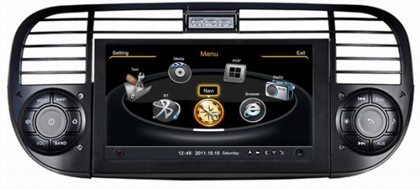 Ouchuangbo Car Navi GPS Navigation for Fiat 500 Auto Stereo S100 Platform Wifi