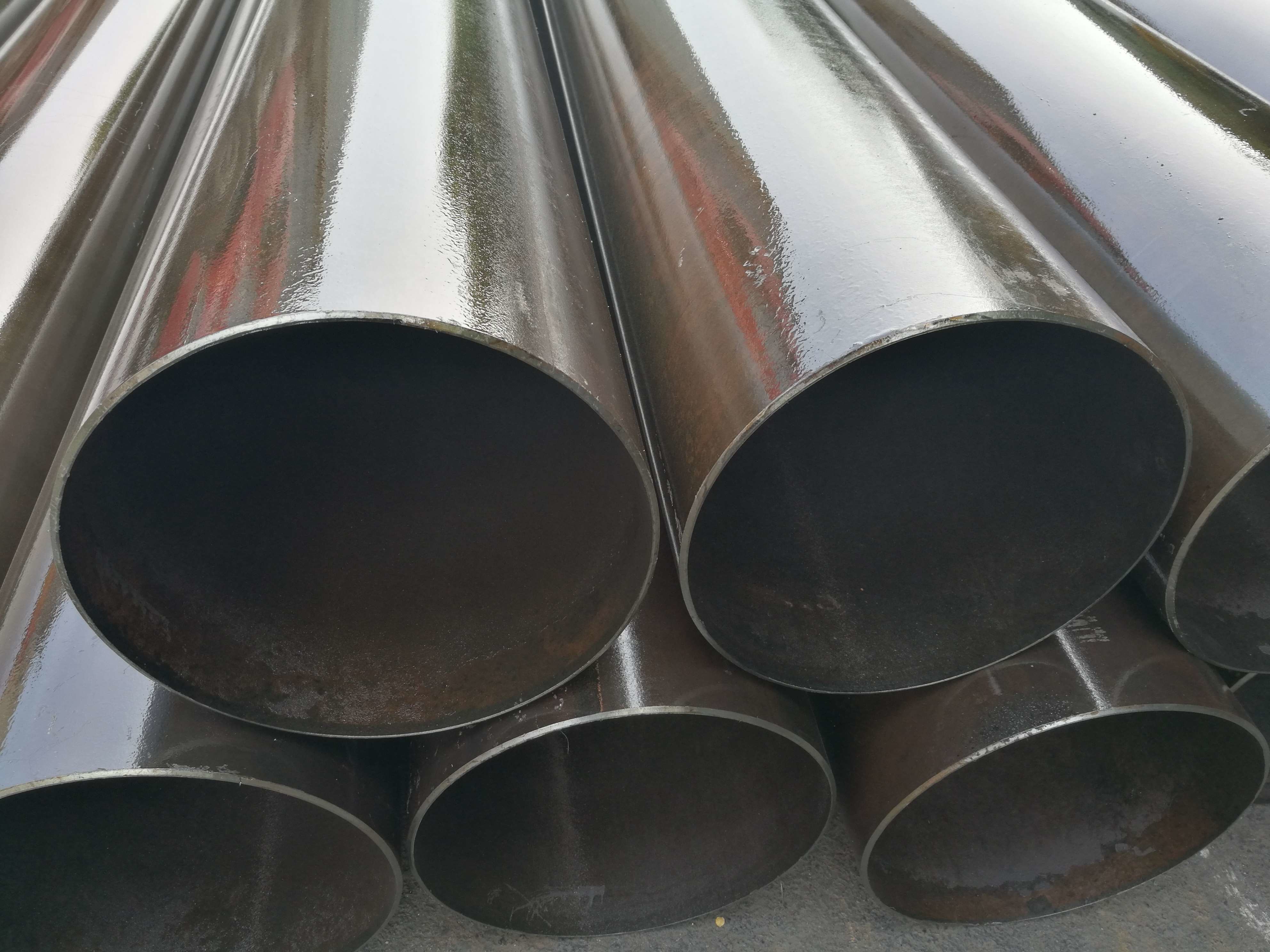 ISO EN10219 S355J2H ERW Black Steel Pipe Length 12m