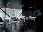 Meeting Hall Chairs Armless Conference Room Chairs Powder Coating Steel