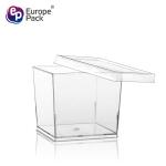 Tiramisu dessert cake square plastic jelly mousse cup plastic ice cream cups