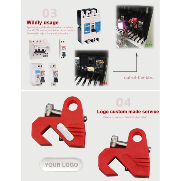 BOSHI Customized Color Nylon Material Safety Circuit Breaker Lockout Device