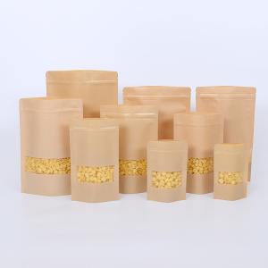 Wholesale Frosted Window Digital Printing Kraft Paper Pouches from china suppliers