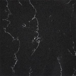 Wholesale Marble Imitation 18MM Black Calacatta Quartz With Tiny White Veins from china suppliers