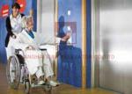 Load 1600kg Hospital Lift Stainless Steel Frame Side Opening With Accurate Door