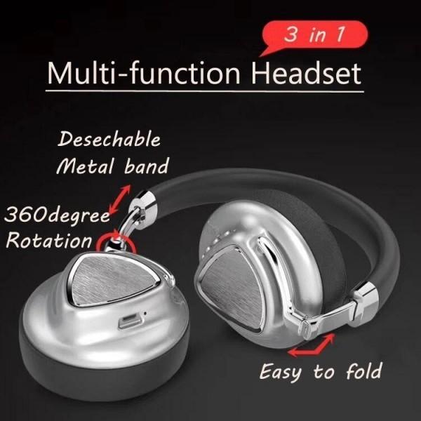 Distortion rate 1% 40mm neodymium driver wireless headband headphones headset